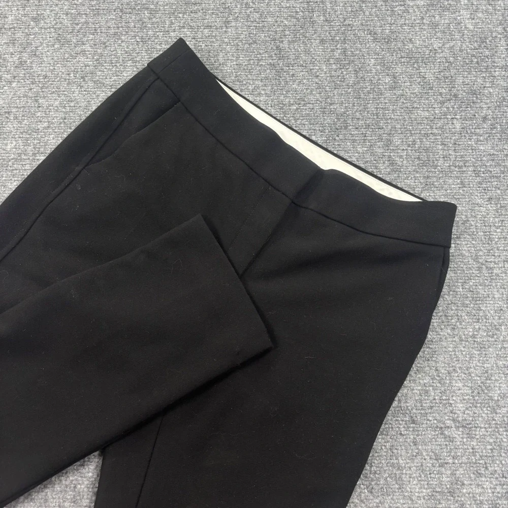 LOFT Marisa Trousers 4 Black Straight Leg Stretch Dress‎ Pants Womens